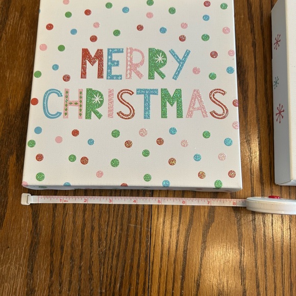 TRIO OF CANVAS CHRISTMAS DECOR SIGNS - Picture 5 of 9